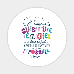 An Awesome Substitute Teacher Gift Idea - Impossible to forget Magnet